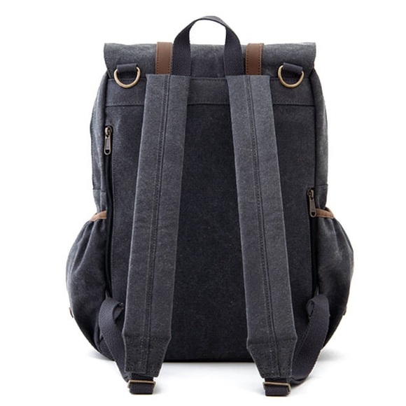 Oliday unisex grey canvas diaper bag - Picture 2 of 10